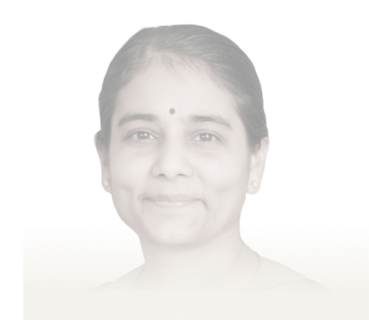 Black and white picture of Ms.Dr  Archana Purushotham